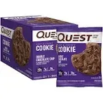 Quest Protein Cookie, Chocolate Chip - 12 pack, 2.08 oz cookies