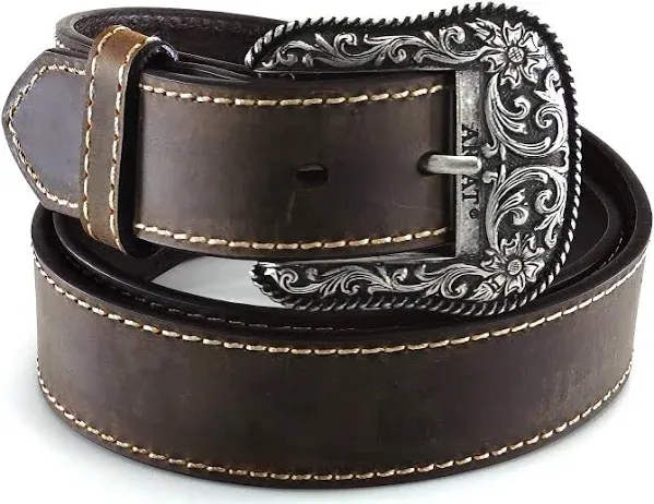 ARIAT Women's Western Leather Belt with Removable Buckle