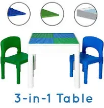 Play Platoon Kids Activity Table Set - 5 in 1 table with storage