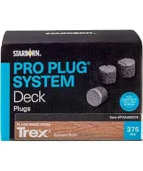 Starborn PXA465375 Pro Plugs for Trex Select Saddle Decking - 375 Count.