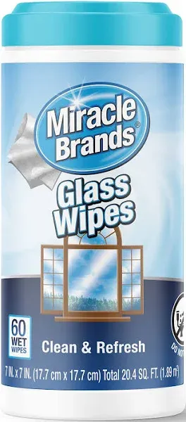 for Glass, Disposable and Streak Free Cleaning Wipes for Mirrors, Windows, Ki..