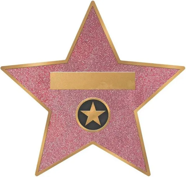 Glitz & Glam Star Decal Clings