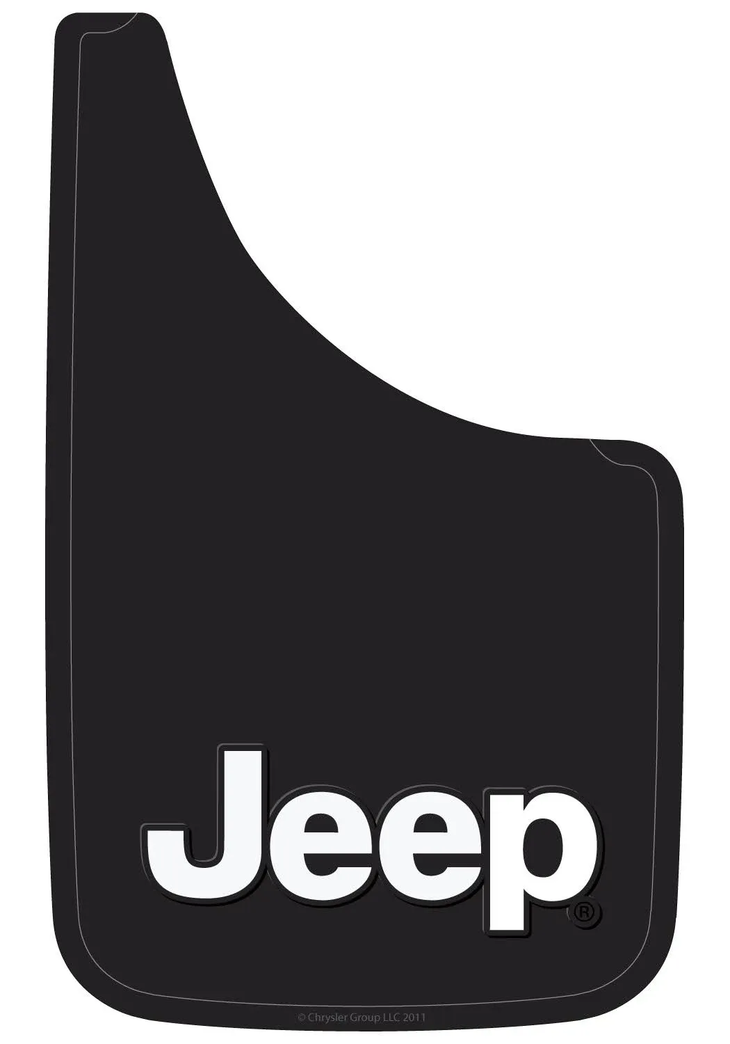 Plasticolor 000575R01 Jeep Logo Easy Fit Mud Guard -15 x 9 inch -Set of 2