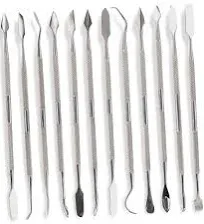 Premium Wax Carving Tools Set – 12 Pcs Stainless Steel Wax & Clay Sculpting Tools – Double Ended Dental and Wax Carvers Tools for Carving Modeling Sculpting and Shaping - by MaxoPro