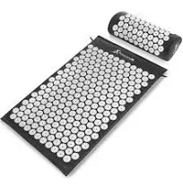 ProSource PS1200ACCUSETB<wbr/>LACK Acupressure Mat and Pillow Set - Black