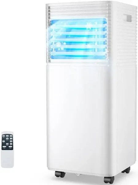 8000 BTU Portable Air Conditioner 3-in-1 AC Unit with Dehumidifier and Remote Control