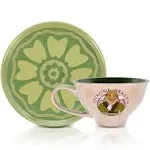 Silver Buffalo Avatar: The Last Airbender Jasmine Dragon 12-Ounce Ceramic Teacup and Saucer Set