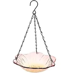 The Lakeside Collection Hanging Glass Birdbaths