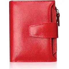 FUNTOR Women's Genuine Leather Bifold Wallet