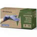 FifthPulse Biodegradable Disposable Nitrile Gloves Violet – 150 Count