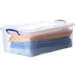 Superio Storage Container, 22 qt, Clear