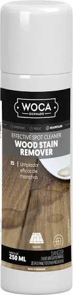 WOCA Denmark Wood Stain Remover for furniture, cabinets, floors and butcher block - 250ML.