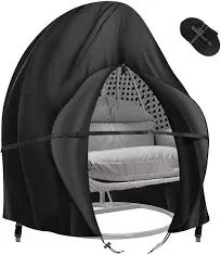 Hanging Egg Chair Cover for Double Egg Swing Chair 91X80 Inches Patio Stand C...