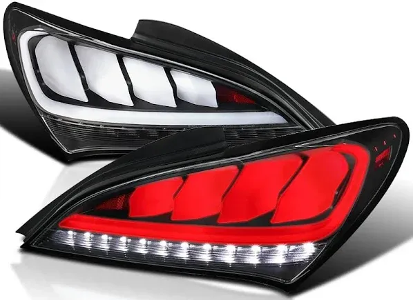 Smoke Fits 2010-2016 Hyundai Genesis Coupe 2Dr LED Tail Lights Sequential Lamps  | eBay