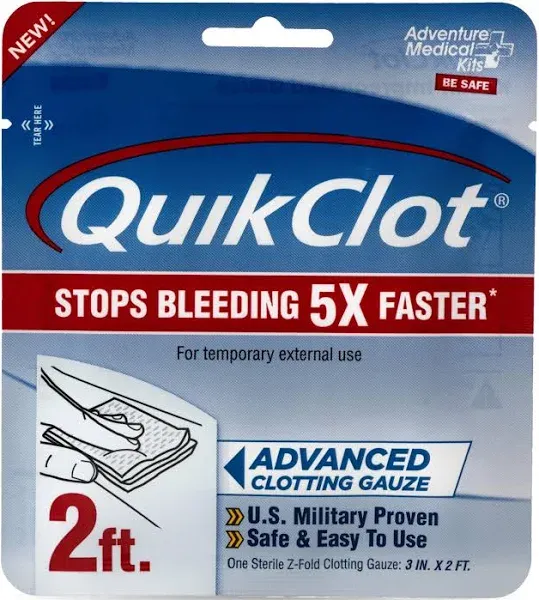 Adventure Medical - QuikClot Gauze 3" x 4'