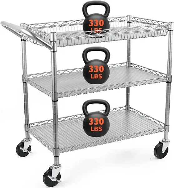 WDT Heavy Duty 3 Tier Utility Cart