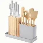 Caraway Stainless Steel 14 Piece Knife and Utensil Set - Gray