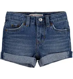 Levi's Girls' Girlfriend Fit Denim Shorty Shorts