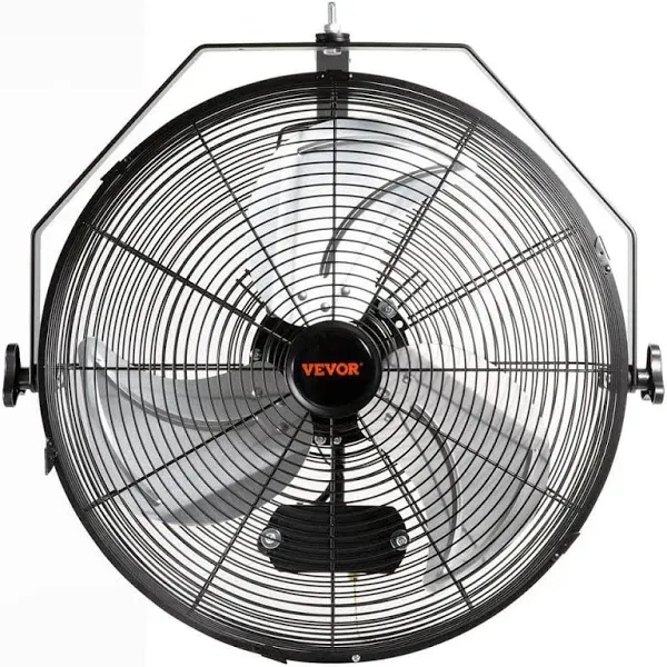 VEVOR Wall Mount Fan 2 Pcs 18 inch 3-speed High Velocity Max. 4000 CFM Industrial Wall Fan for Indoor