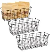 Farmlyn Creek 3 Pack Metal Wire Storage Baskets