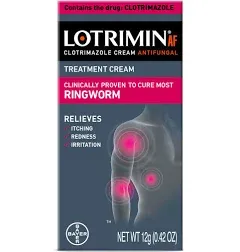 2 Lotrimin AF Ringworm  12g. No Box