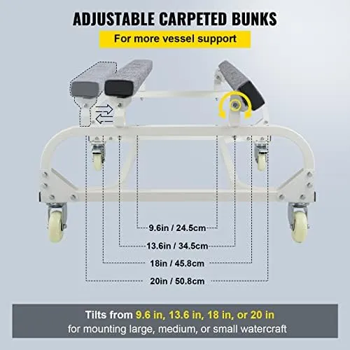 Jet Ski Dolly, 1000 LBS Capacity Hand Truck Dolly for Moving Watercraft P