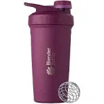 Blender Bottle Strada Twist 24 oz. Stainless Steel Shaker - White