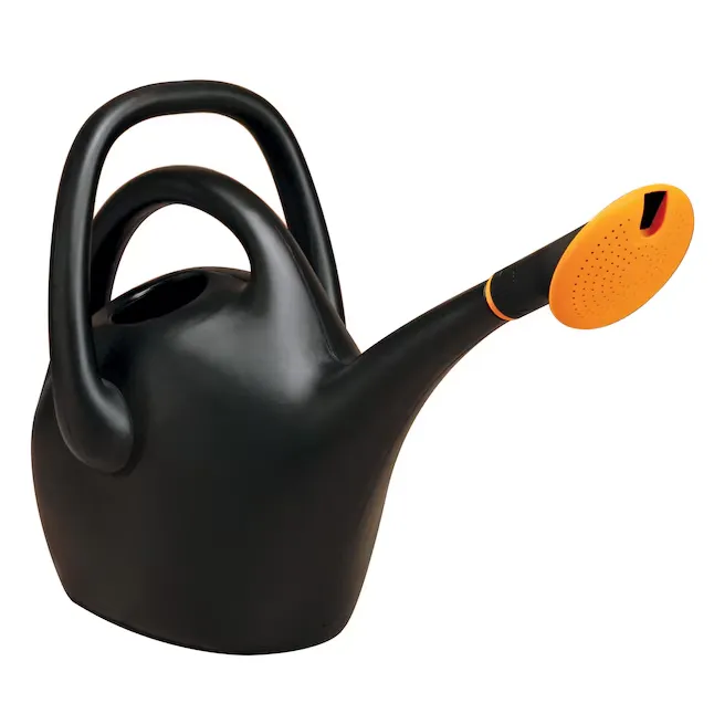 Bloem 2.6-Gallons Smooth Resin Traditional Watering Can in Black | 20-47287CP