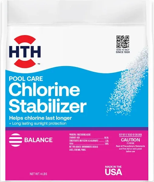 HTH Pool Care Chlorine Stabilizer 4 lbs