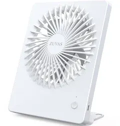 Zuvas Desk Fan Battery Operated Fan Rechargeable 180°Tilt Folding Personal Fan U