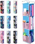 Abra 3 Shelf Hanging Locker Organizer for School, Work, Gym, Storage | Deep Shelves 6.5”X 9”| Eco-Friendly Fabric Healthy for Children | Adjustable