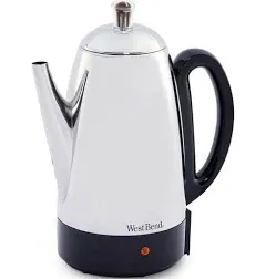 West Bend 54159 12-Cup Stainless Steel Percolator