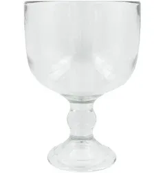 Anchor Hocking 03212 18 oz Clear Glass Footed Weiss Goblet - 1 Doz