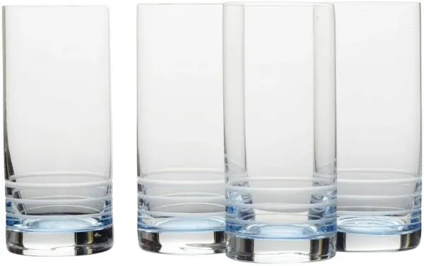 Mikasa Cal Highball Glasses In Blue Ombre (Set Of 4)