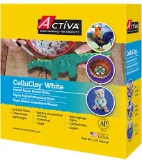 Activa 203 Bright White Celluclay W/Project Sheet 1 Lb