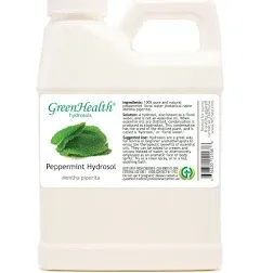 Spearmint Hydrosol (Floral Water) - 16 fl oz Plastic Jug w/Cap - 100% Pure (NOT Oil) - GreenHealth