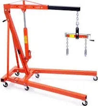 VEVOR Engine Hoist with Lever 2 Ton Cherry Picker Shop Crane Hoist