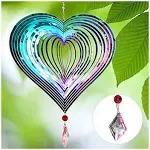 Decorative Figurines Wind Spinner Outdoor Metal 3D Hanging Yard Garden Decor Gifts Stainless Steel Heart Pattern Spinners From Keithbogans, $15.98 | DHgate.Com