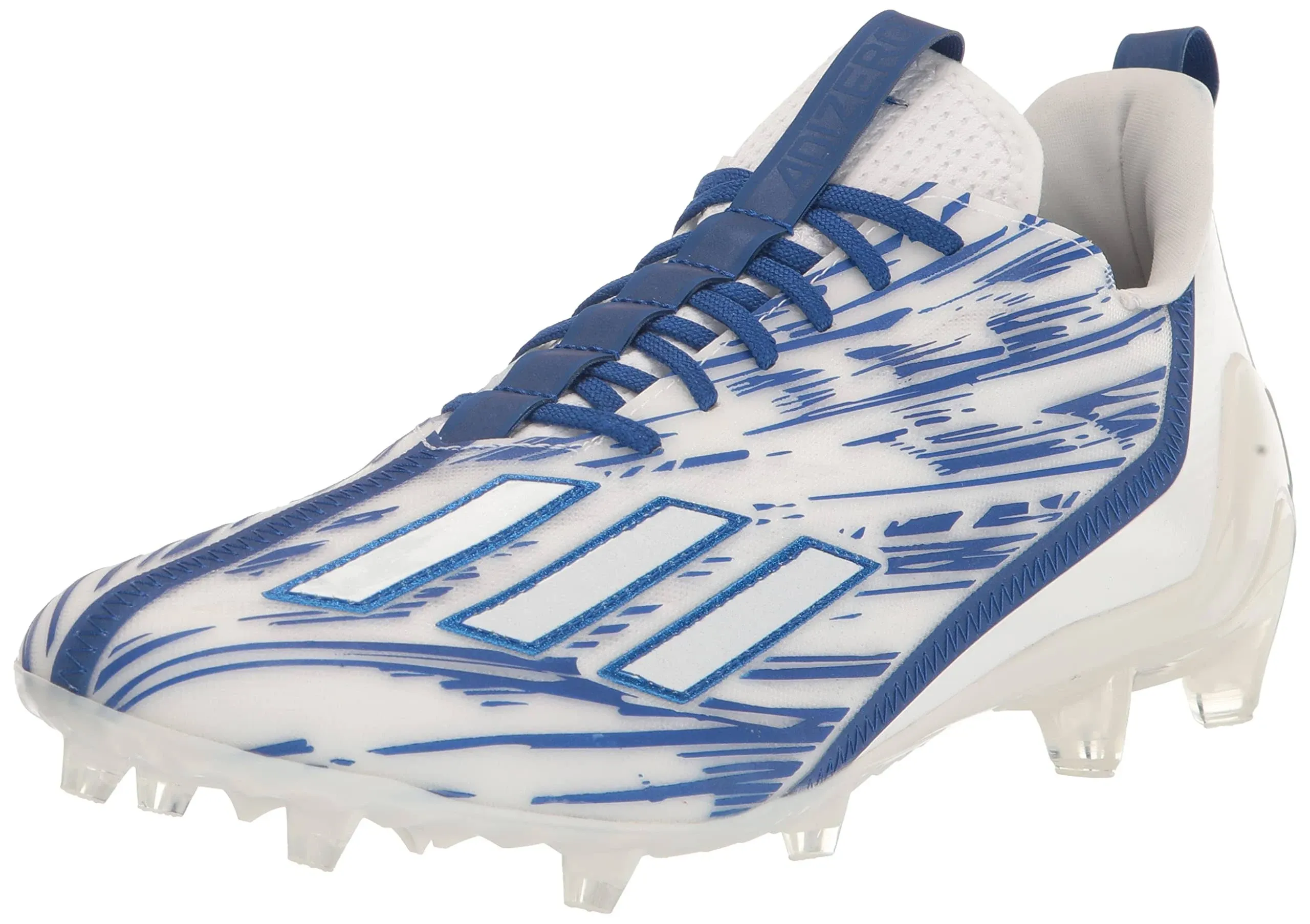 Adidas Adizero Football Cleats GW5059 Mens White Royal Blue Low Top NR8246