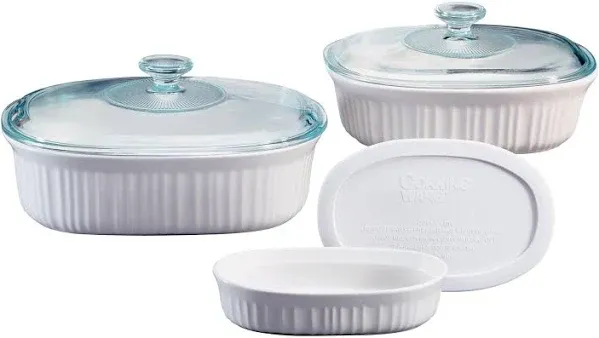 Corningware French White 6 Piece Set