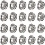 20pcs F682ZZ Flange Ball Bearing 2mmx5mmx2.3mm Double Shielded Chrome Bearings