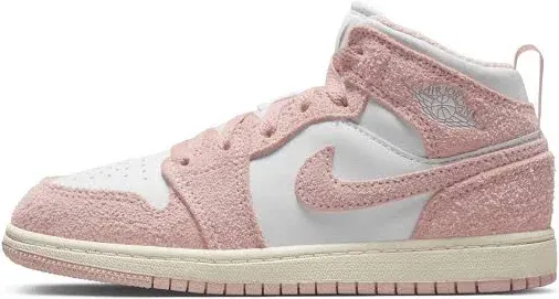 Jordan PS Air Jordan 1 Mid SE - White / Legend Pink / Sail