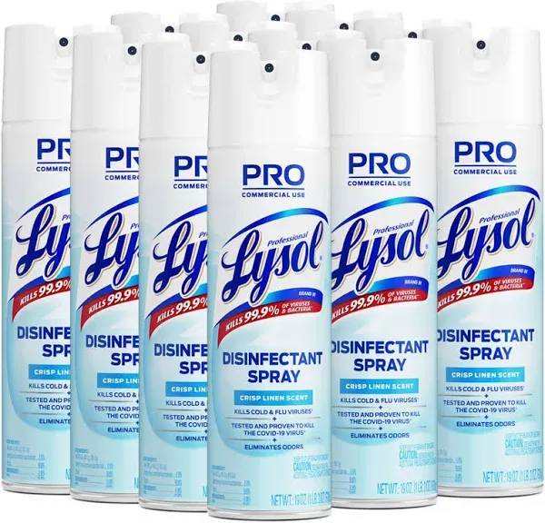 Lysol Crisp Linen Disinfectant Spray