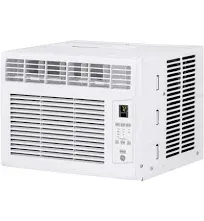 GE 6,000 BTU 115-Volt Window Air Conditioner for 250 sq. ft. Rooms in White with Remote AWCS06BWT