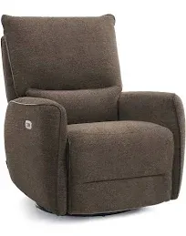 MCombo Power Swivel Glider Rocker Recliner Chair, Electric Swivel Rocker Recliner with USB Charging Ports for Living Room and Nursery, Fabric 6922 (Beige)