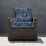 Outdoor Deep Seating Lounge Chair Cushion - Boheme Indigo