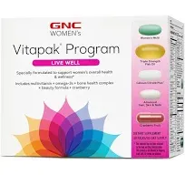 Gnc Women's Ultra Mega Live Well Vitapak Full Body Supplement Support