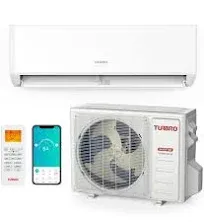 TURBRO 12,000 BTU Ductless Mini Split Air Conditioner with Heater and Remote