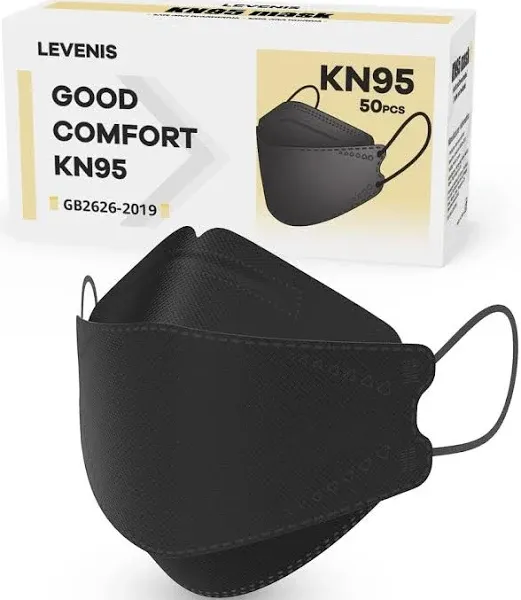 Levenis Kn95 Face Masks 50 Pack, Breathable Comfortable and Disposable Kn95 Mask