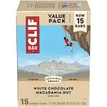 Clif Bar White Chocolate Macadamia Nut Flavor Energy Bars - 15-2.4 oz